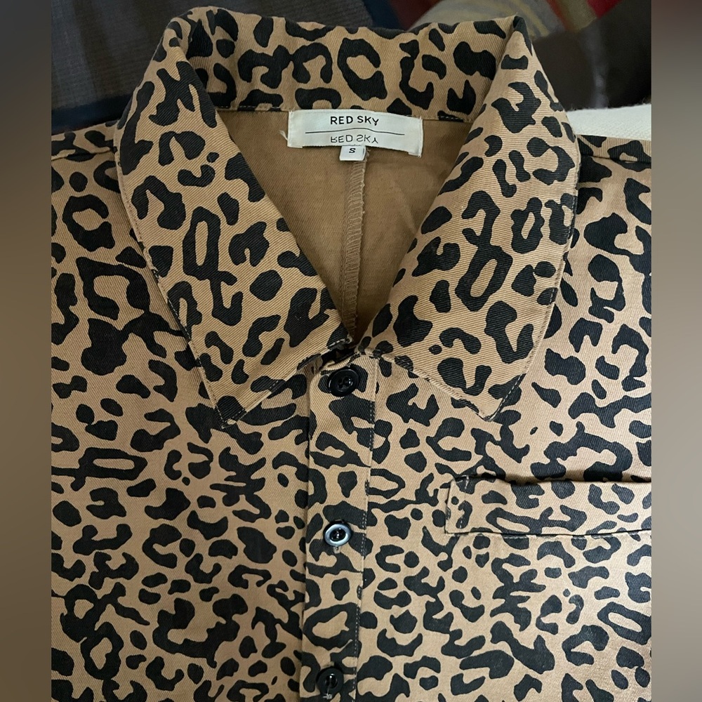 REDSKY Leopard Print Romper size S